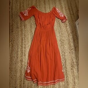 Off the shoulder midi dress